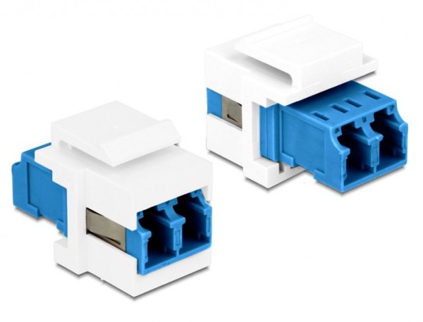 Keystone Modul, LC Duplex Buchse an Buchse SM, Delock® [86357]