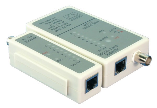 LogiLink® Kabeltester für RJ45 und BNC mit Remote Einheit [WZ0011]