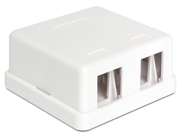 Keystone Leergehäuse 2 Port, Delock® [86207]
