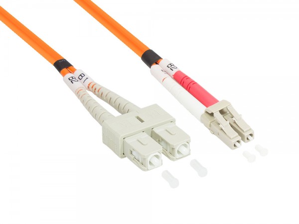 Patchkabel LWL Duplex OM2 (Multimode, 50/125) LC/SC, 3m, Good Connections®