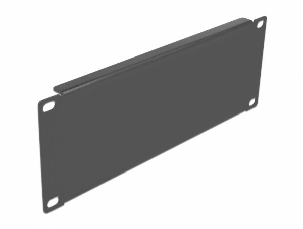 10" Netzwerkschrank Blindabdeckung 2 HE schwarz, Delock® [66661]