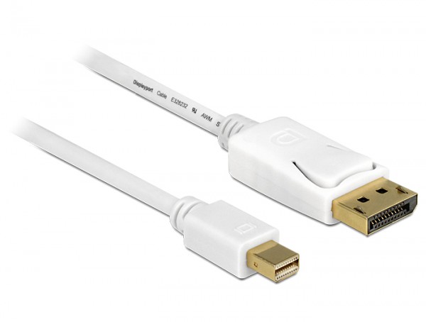 Kabel Mini Displayport 1.2 Stecker an Displayport Stecker 4K 1,0m, Delock® [83481]