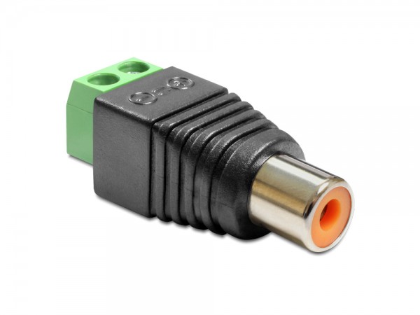 Adapter Cinchbuchse an Terminalblock 2 Pin, Delock® [65418]