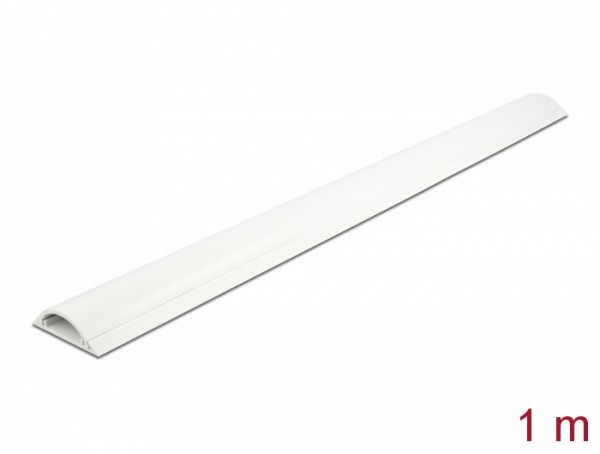 Kabelkanal selbstklebend 50 x 12 mm - Länge 1 m weiß, Delock® [20705]