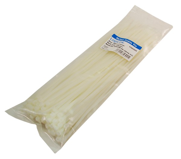 LogiLink® Kabelbinder Set 100 Stück Länge: 300mm Stärke: 3.6mm