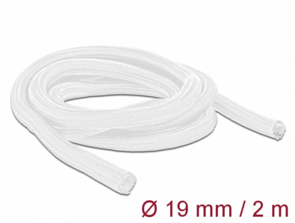 Geflechtschlauch selbstschließend 2 m x 19 mm weiß, Delock® [20700]