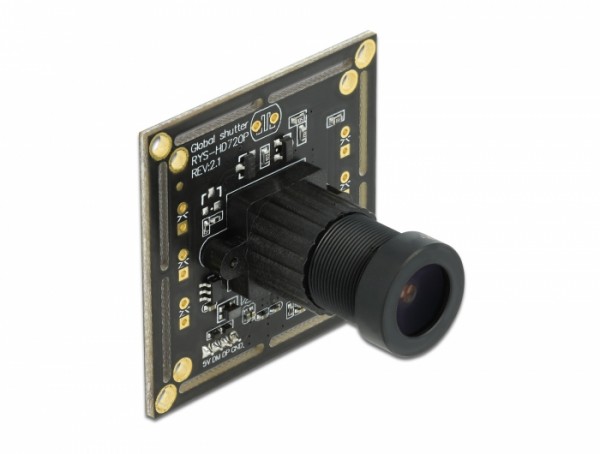 USB 2.0 Kameramodul mit Global Shutter schwarz / weiß 0,92 Megapixel 36° Fixfokus , Delock® [96397]