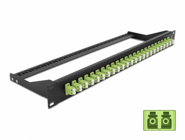 19? LWL Patchpanel 24 Port LC Duplex lindgrün, Delock® [43391]