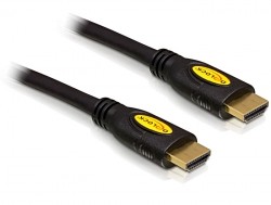 High-Speed-HDMI®-Kabel mit Ethernet, vergoldete Kontakte, Stecker A an Stecker A, 2m, Delock® [82583]
