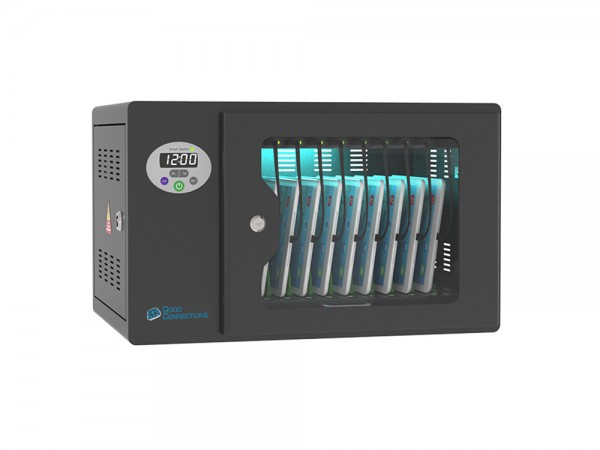 Good Connections® ANTARES PRO T10C Ladewagen bis 11", USB-C™, 30W Port, PD3.0, UVC-Desinfektion, schwarz