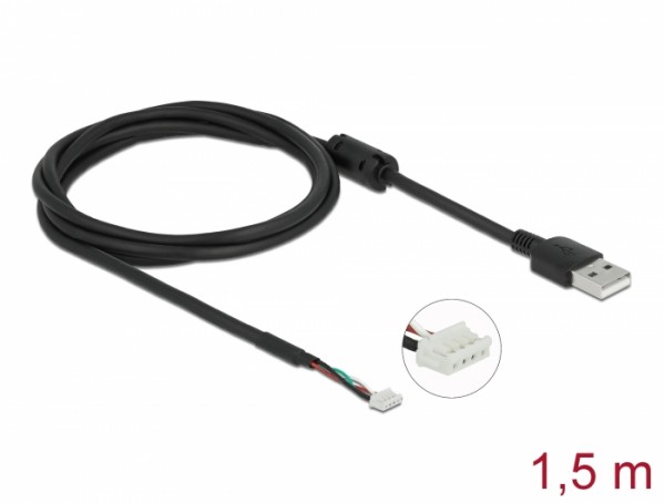 Modul Anschlusskabel USB 2.0 Typ-A Stecker zu 4 pin Kamera Stecker V6 1,5 m, Delock® [96001]
