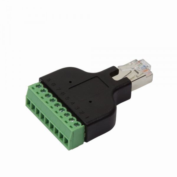 RJ45 Stecker auf Terminal Block 8-Pin Adapter, LogiLink® [MP0050]