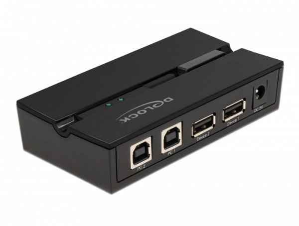 USB 2.0 Switch für 2 PC an 2 Geräte, Delock® [11492]