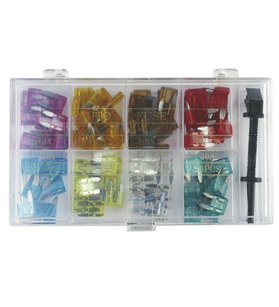 KFZ-Sicherungenset mini Inhalt 8 Werte + Sicherungszieher