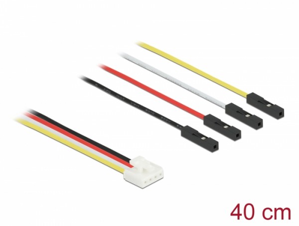 Conversion IOT Grove Kabel 4 Pin Stecker zu 4 x Jumper Buchse 40 cm, Delock® [86949]