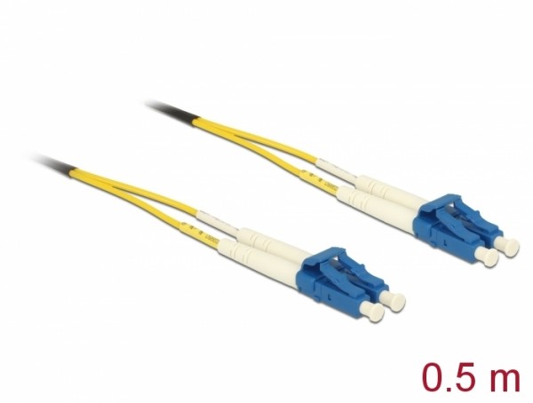 Kabel Lichtwellenleiter LC > LC Singlemode OS2 0,5 m, Delock® [86545]