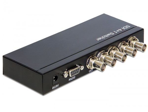 3G-SDI Switch 4 in an 1 out, Delock® [93251]