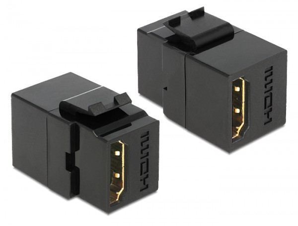 Keystone Modul HDMI Buchse an HDMI Buchse schwarz, Delock® [86366]