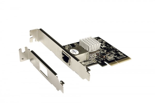 1 Port 10Gigabit Ethernet PCIe(x4) Netzwerk Karte, inkl. Low Profile Bügel (Tehuti TN4010 Chip-Set), Exsys® [EX-6061-2]
