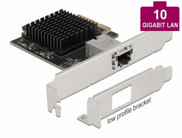 PCI Express x4 Karte 1 x RJ45 10 Gigabit LAN AQC107, Delock® [89383]