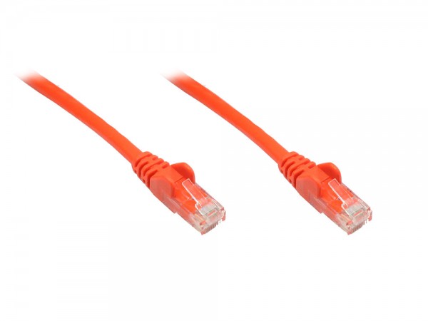 Patchkabel, Cat. 6, U/UTP, orange, 0,25m, Good Connections®