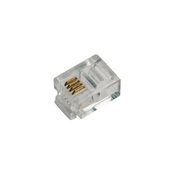 LogiLink® RJ11 Modularstecker, ungeschirmt, 100 Stück [MP0018]