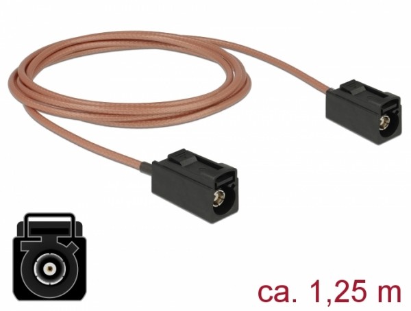 Antennenkabel FAKRA A Buchse an FAKRA A Buchse RG-316, 1,25m, Delock® [89679]