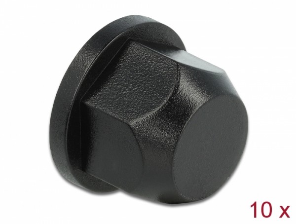 Schutzkappe Sechskant mit Innengewinde für Schraube M12 natur 10 Stück, Delock® [60248]