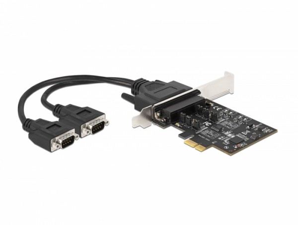 PCI Express Karte zu 2 x Seriell RS-422/485 mit 15 kV ESD Schutz, Delock® [90048]