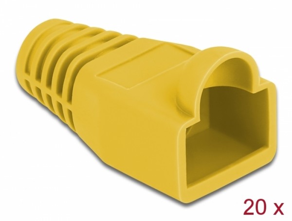 Knickschutztülle für RJ45 Stecker gelb 20 Stück, Delock® [86723]