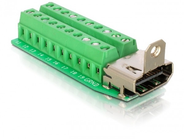 Adapter Terminalblock an HDMI-Buchse, Delock® [65168]