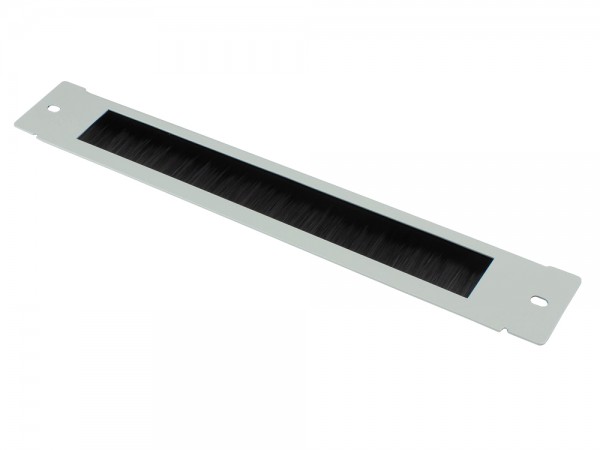 Bürstenleiste 380 mm x 57 mm für Good Connections® 19" Wandgehäuse FLAT-Pack (GC-RFxxxG), lichtgrau (RAL7035)
