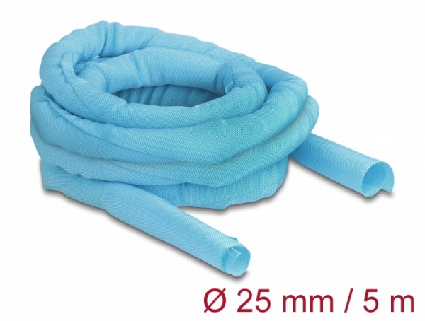 Gewebeschlauch selbstschließend hitzebeständig 5 m x 25 mm blau, Delock® [20883]