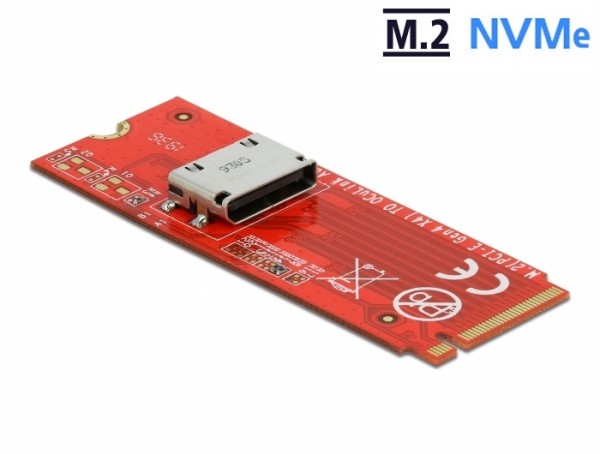 M.2 Key M zu 1 x OCuLink SFF-8612 Konverter , Delock® [64106]