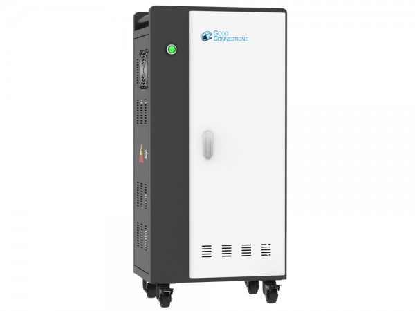 Good Connections® AURIGA S50 Smartphone-Ladetrolley, schwarz/weiß