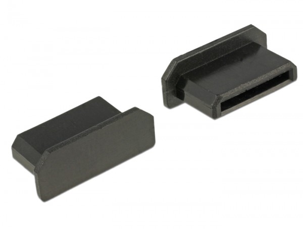 Staubschutz für HDMI mini-C Buchse, ohne Griff, 10 Stück, schwarz, Delock® [64028]