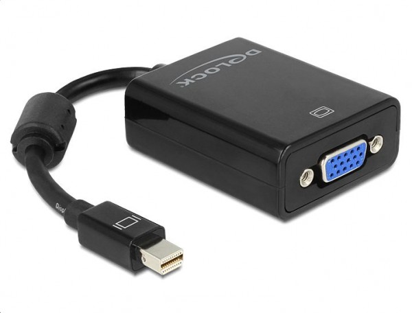 Adapter mini Displayport an VGA 15 Pin Buchse, schwarz, Delock® [65256]