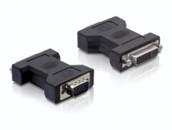 Adapter, DVI 24+5 Buchse an VGA 15pin Stecker, Delock® [65017]