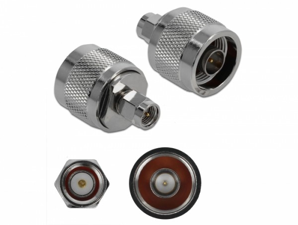 Adapter N Stecker an SMA Stecker 10 GHz, Delock® [89981]