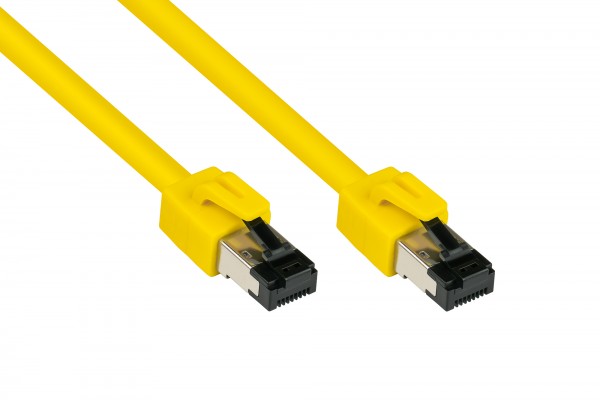 RNS® Patchkabel Cat. 8.1, S/FTP, PiMF, halogenfrei (LSZH), 2000MHz, 40Gbit/s, gelb, 15m, Good Connections®