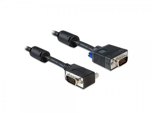 Kabel, SVGA, Stecker an Stecker, gewinkelt, 2m, Delock® [83173]