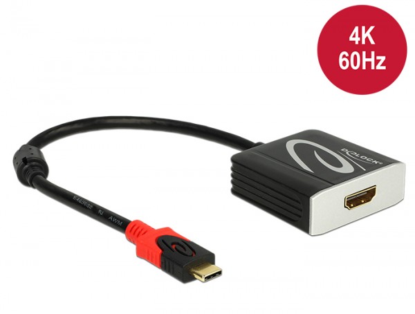 Adapter USB Type-C™ Stecker an HDMI Buchse (DP Alt Mode) 4K 60 Hz, Delock® [62730]