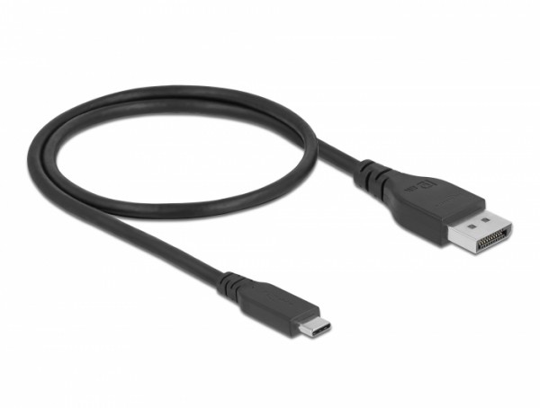 Bidirektionales USB Type-C™ zu DisplayPort Kabel (DP Alt Mode) 8K 60 Hz 0,5 m DP 8K zertifiziert, Delock® [86037]
