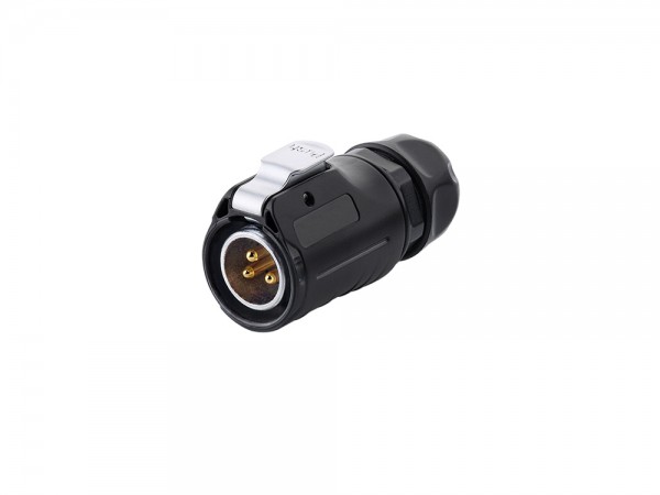 Industrie-Steckverbinder S1 - Power (3-Pin) Stecker mit Klick-Arretierung, Lötanschluss, M20, IP65/67, Good Connections®