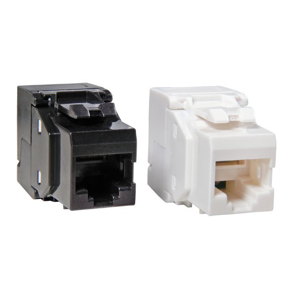 Cat.6 RJ45 Keystone, UTP, Kunststoffgeh. sw,(DELTA)