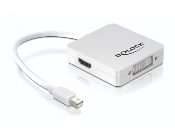 Adapter Displayport mini an Displayport / HDMI / DVI 29pin, Delock® [61768]