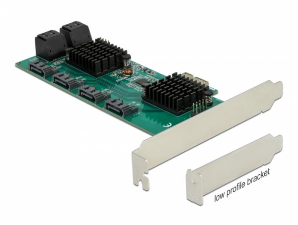 8 Port SATA PCI Express x1 Karte - Low Profile Formfaktor, Delock® [90072]