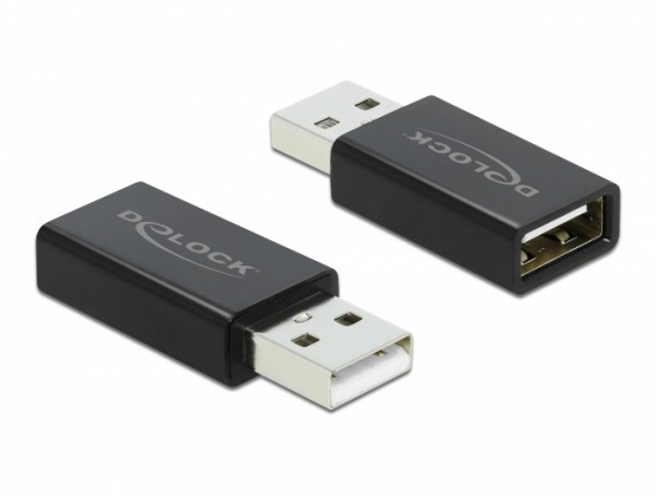 USB 2.0 Adapter Typ-A Stecker zu Typ-A Buchse Datenblocker, Delock® [66529]