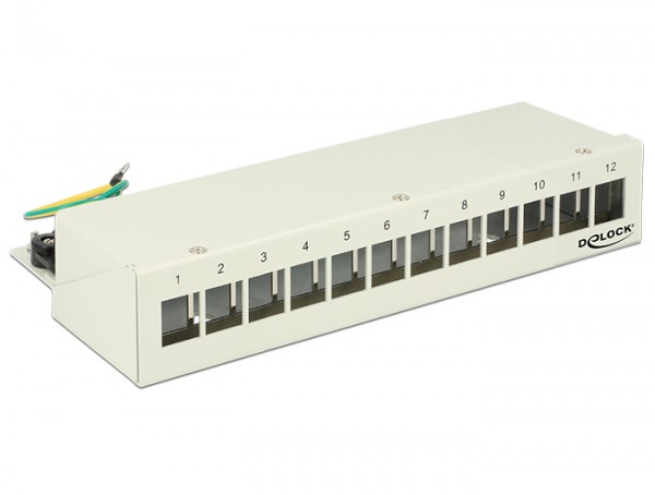 Desktop Patchpanel 12 Port grau, Delock® [43335]