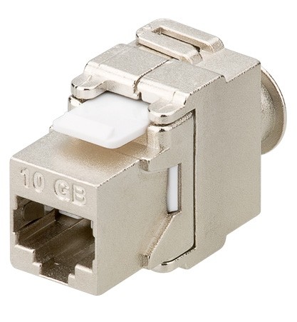 KeyStone Jack Cat. 6a RJ45, toolless, STP, 500 MHz, SNAP-IN, Shielded